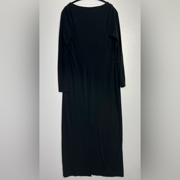 Cozy Long Sleeve Maxi Empire Waist Dress Wild Fable Black size 1X NWT - Picture 7 of 7